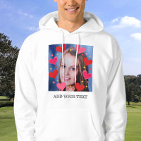 Red Love Hearts Custom Photo Text Personalised