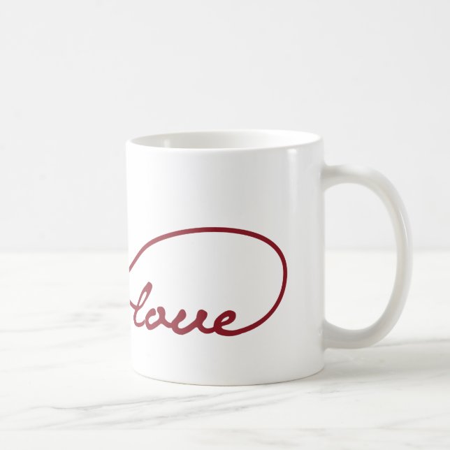 Red Love Infinity Mug (Right)