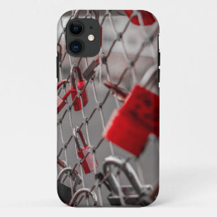 Red Love Padlocks Case-Mate iPhone Case