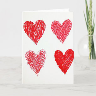 Red Loved One Valentines Card