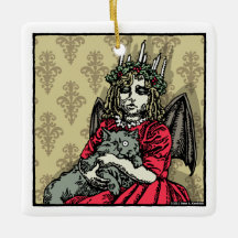 Red Lucia and Cat - Pop Goth Holiday
