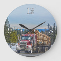 Red Lumber Truck Hardware Store Delivery Art