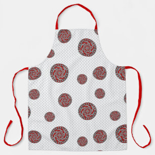 Red Machinery All-Over Print Apron