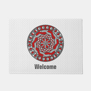 Red Machinery Doormat