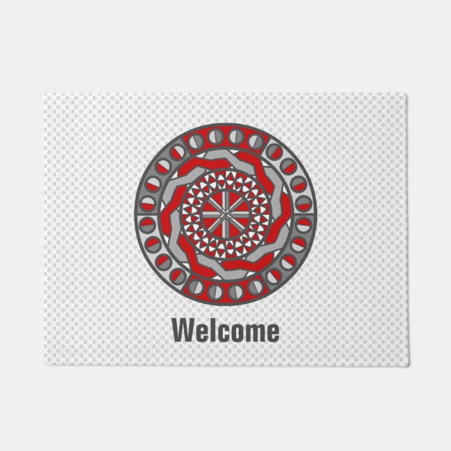 Red Machinery Doormat (Front)