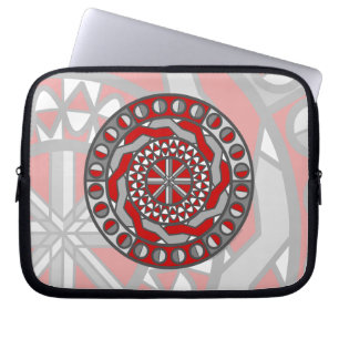 Red Machinery Laptop Case