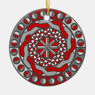 Red Machinery Ornament