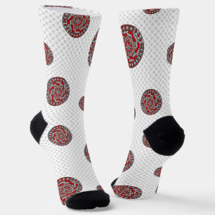 Red Machinery Socks