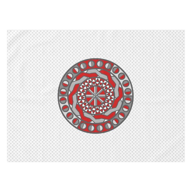 Red Machinery Tablecloth (Front (Horizontal))