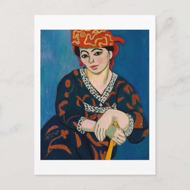 Red Madras Headdress (1907) Postcard (Front)