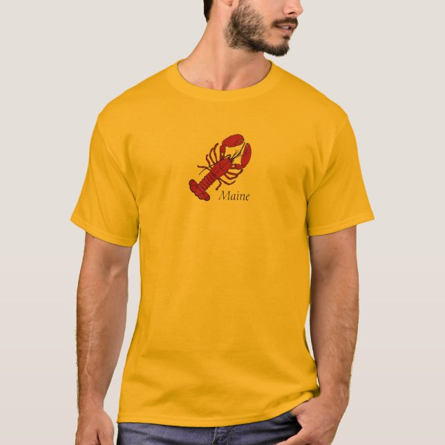 Red Maine Lobster T-Shirt (Front)