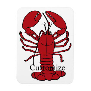 Red Maine Lobster Thunder_Cove  Magnet