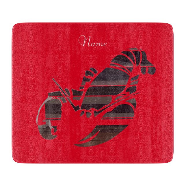 Red Maine Lobsters Thunder_Cove Cutting Board (Front)