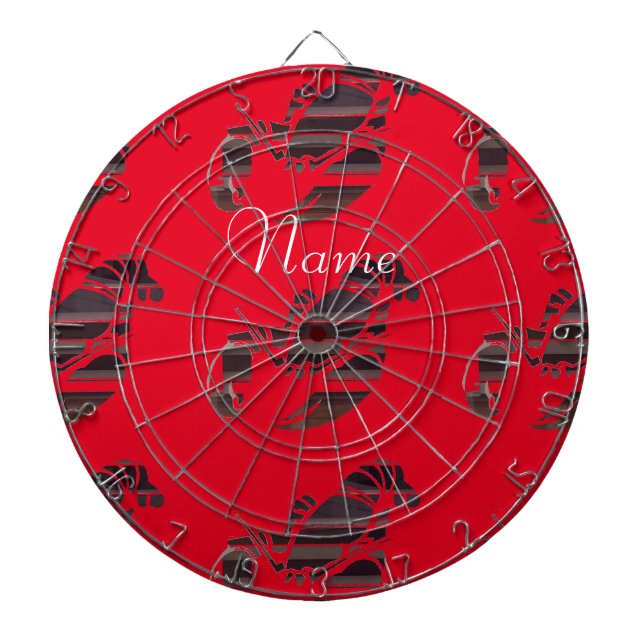 Red Maine Lobsters Thunder_Cove  Dartboard (Front)