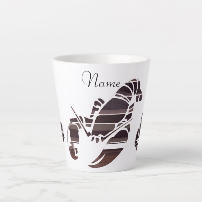 Red Maine Lobsters Thunder_Cove   Latte Mug (Front)