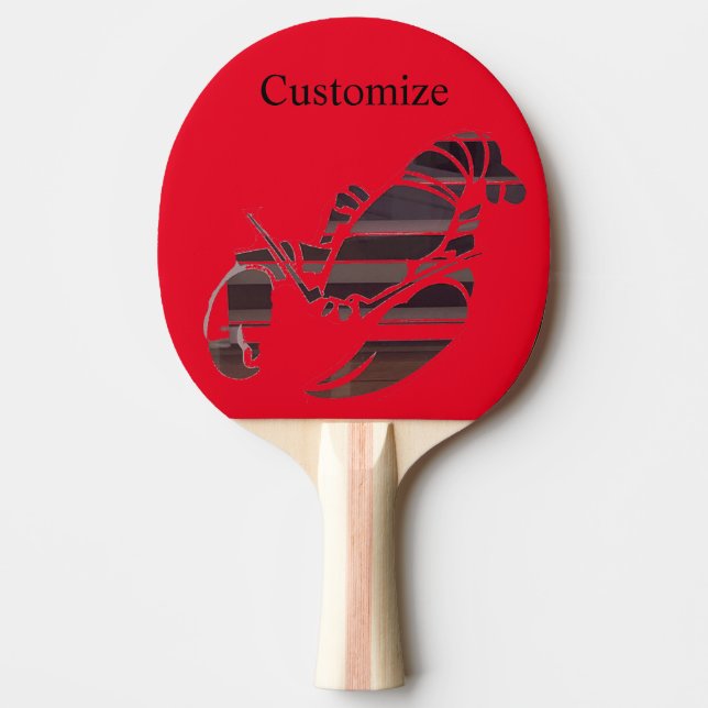 Red Maine Lobsters Thunder_Cove Ping Pong Paddle (Front)