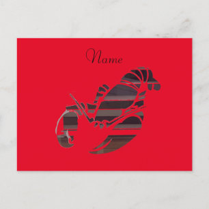Red Maine Lobsters Thunder_Cove Postcard