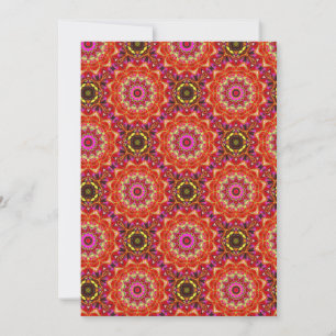 Red MANDALA  Invitation