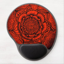 Red Mandala Mousepad