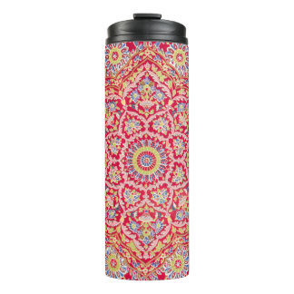 Red Mandala Vintage Indian Art Boho Thermal Tumbler