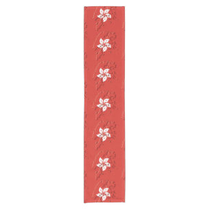 Red Map Outline HONG KONG Flag 14"x72" Short Table Runner
