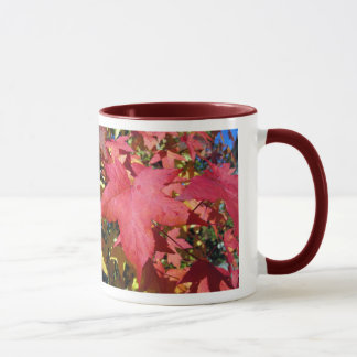 Red Maple Autumn Leaves Mug