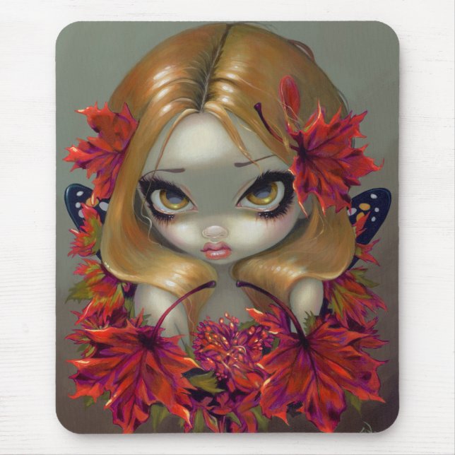 "Red Maple Fairy" Mousepad (Front)