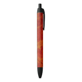 Red Maple Leaf Abstract Autumn Nature Photography Black Ink Pen
