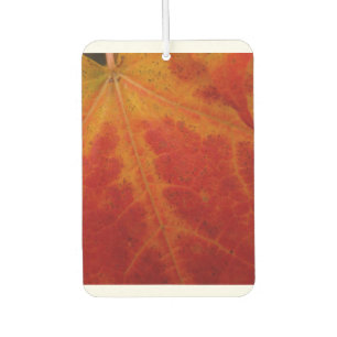 Red Maple Leaf Abstract Autumn Nature Photography Car Air Freshener