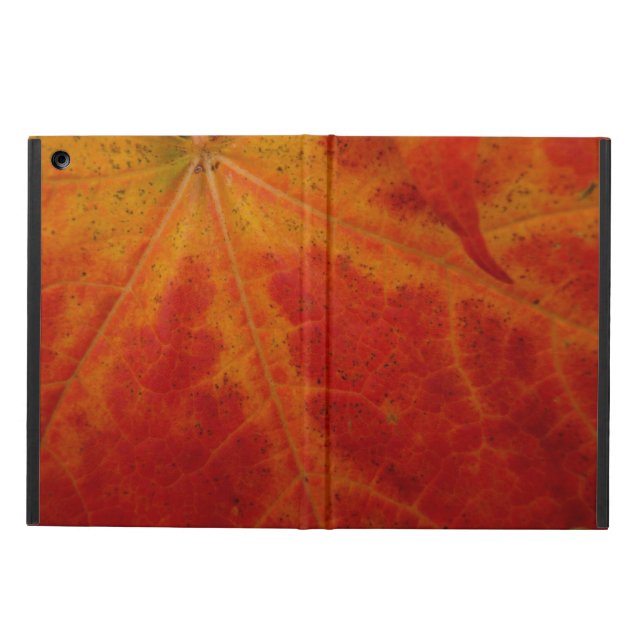 Red Maple Leaf Abstract Autumn Nature Photography Case For iPad Air (Outside)