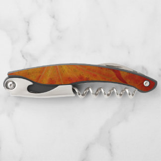 Red Maple Leaf Abstract Autumn Nature Photography Corkscrew