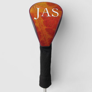 Red Maple Leaf Abstract Autumn Nature Photography Golf Head Cover