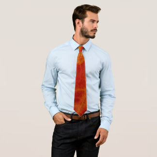 Red Maple Leaf Abstract Autumn Nature Photography Tie