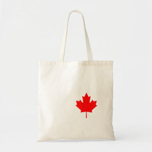 Red Maple Leaf Flag Of Canada Cool Canadian Flags Tote Bag