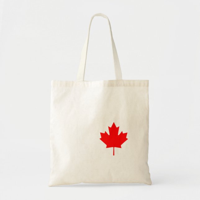 Red Maple Leaf Flag Of Canada Cool Canadian Flags  Tote Bag (Front)