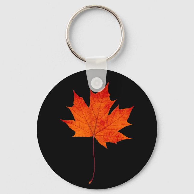 Red maple leaf key ring (Front)