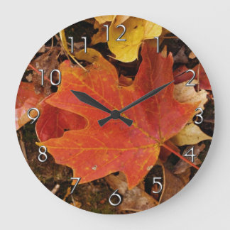 Red Maple Leaf Wall Clock