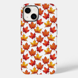 Red Maple Leaves Pattern. Fall Pattern Case-Mate iPhone 14 Case