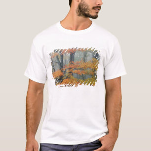 Red Maple tree, Acer rubrum, portrait in foggy T-Shirt