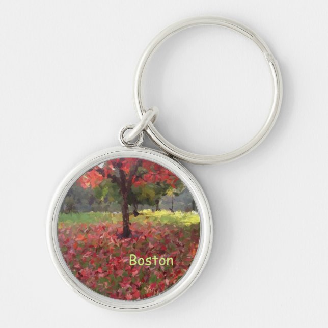 Red Maple Tree Key Ring (Front)