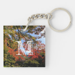 Red Maples at Japanese Garden Key Ring