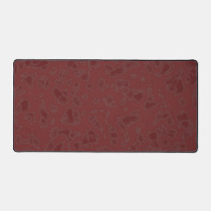 Red marble desk mat
