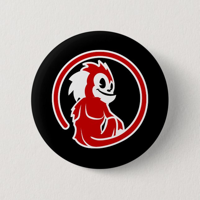 Red Marmoset Logo 6 Cm Round Badge (Front)