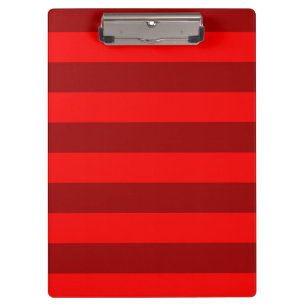 Red Maroon Stripes Design Clipboard