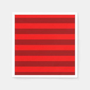 Red Maroon Stripes Design Napkin