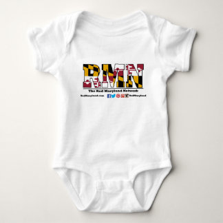 Red Maryland logo baby apparel Bodysuit