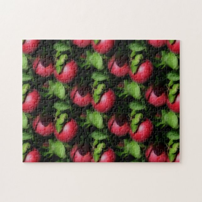 Red McIntosh Apples Nature Jigsaw Puzzle (Horizontal)