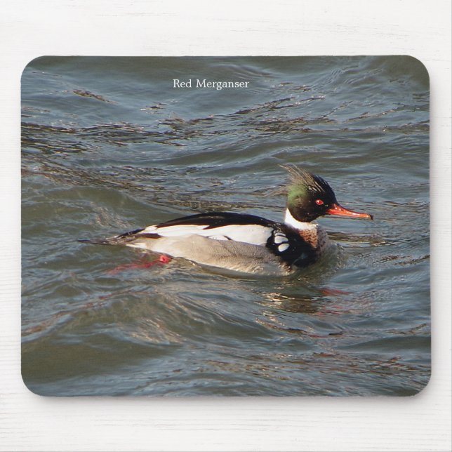 Red Merganser Mousepad (Front)