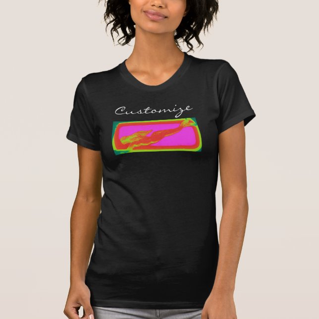 red mermaid diving T-Shirt (Front)