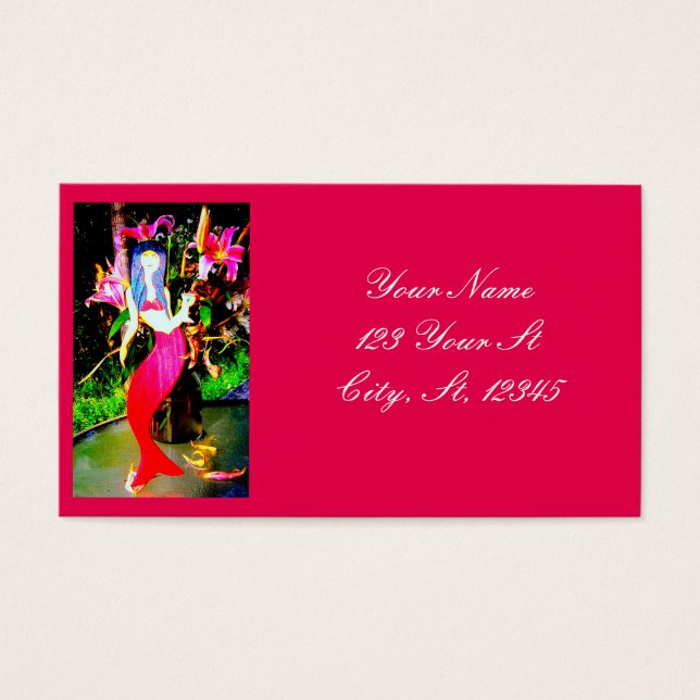 red  mermaid partying (Front)